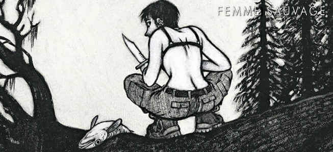 Femme sauvage, un survival tout en noir et blanc...