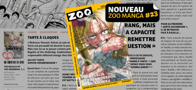 ZOO Manga #23 est là ! Votre dose de manga pour la nouvelle année