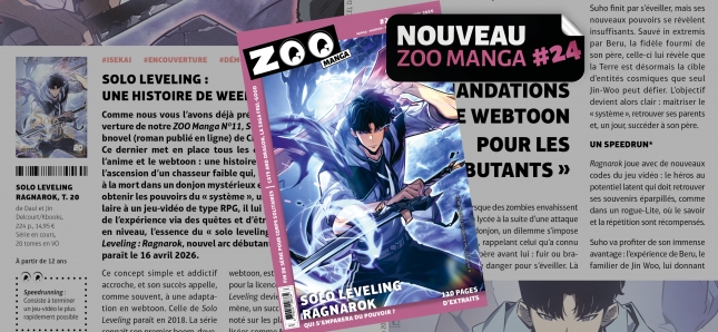 ZOO Manga #24 est arrivé ! Découvrez toutes les nouveautés manga 
