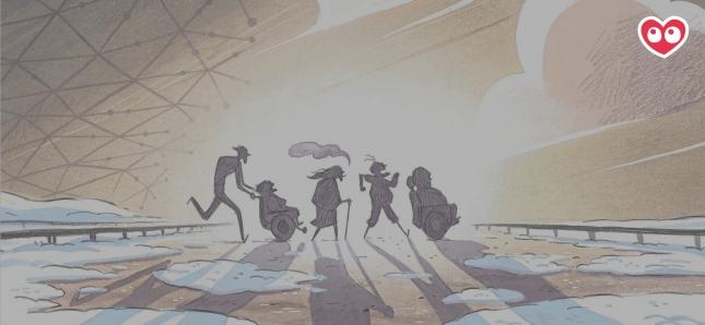 Une BD qui associe une histoire originale à un univers graphique expressif et cohérent.