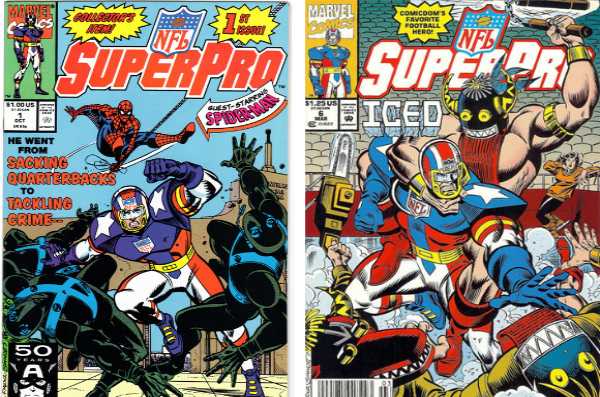 Marvel publiera 12 numéros de NFL SuperPro entre 1991 et 1992