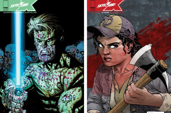 Des couvertures des prochains Skybound X avec Rick et Clémentine