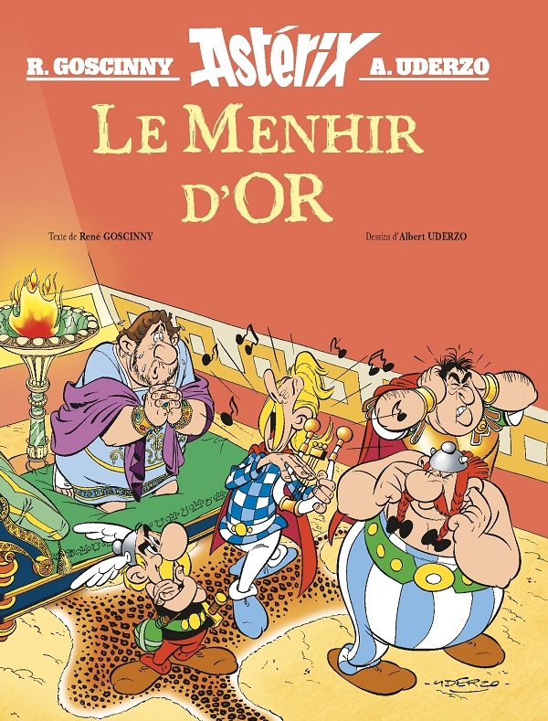 Le menhir d'Or rejoint la collection des albums illustrés Astérix