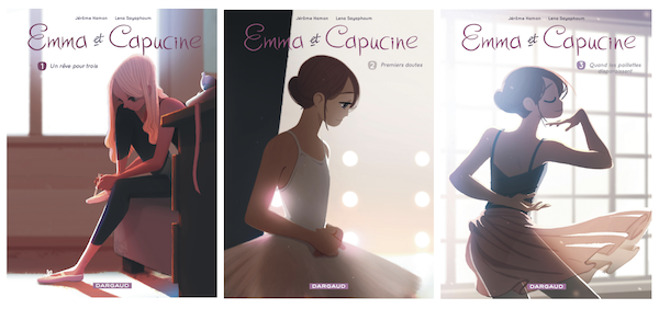 Les premiers tomes de la série Emma et Capucine