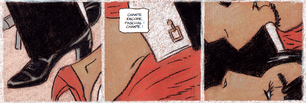 Extrait de Gran Cafe Tortoni (page hommage à l'album Tango de la série Corto Maltese)