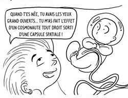 Extrait de la BD en petite robe jaune