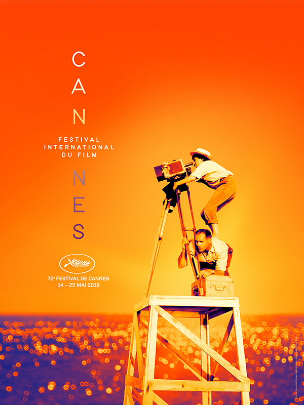 L'affiche de la 72e édition du Festival de Cannes, avec Agnès Varda à la caméra © Maxppp -