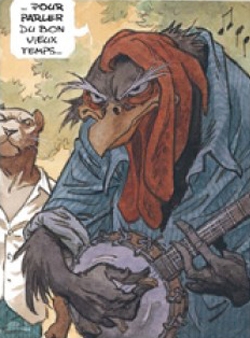 Un des joueurs de blues face à Blacksad