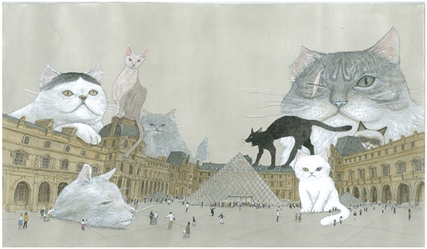 Extrait de Chats du Louvre