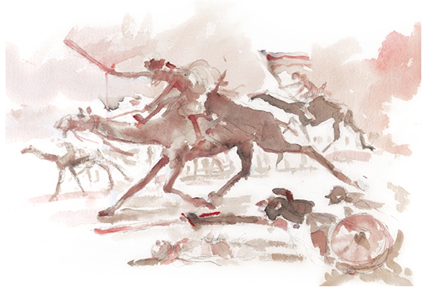 Aquarelle extraite de poèmes de Kipling Aquarelle extraite de poèmes de Kipling
