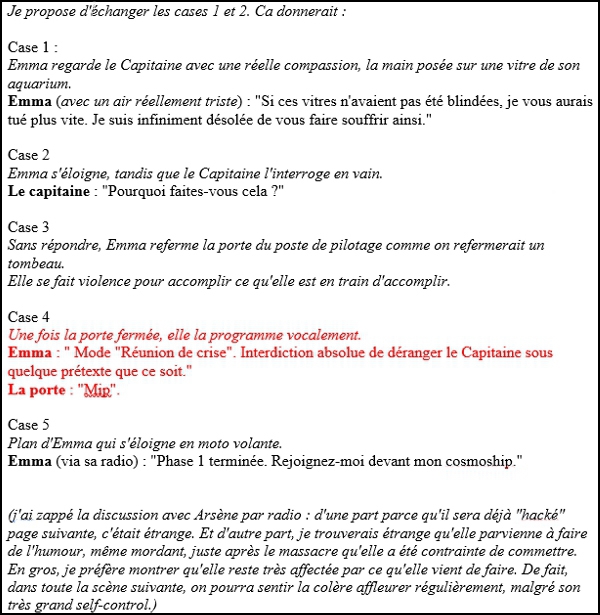 Dernière version du scénario découpé Dernière version du scénario découpé