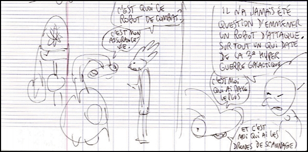 Storyboard de Lewis Trondheim Storyboard de Lewis Trondheim