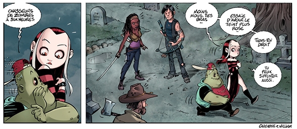 Extrait de Tizombi L'apparition de Daryl et Michonne dans Walking Dead