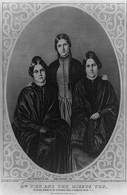 Photo des soeurs Fox de 1852 Photo des soeurs Fox de 1852