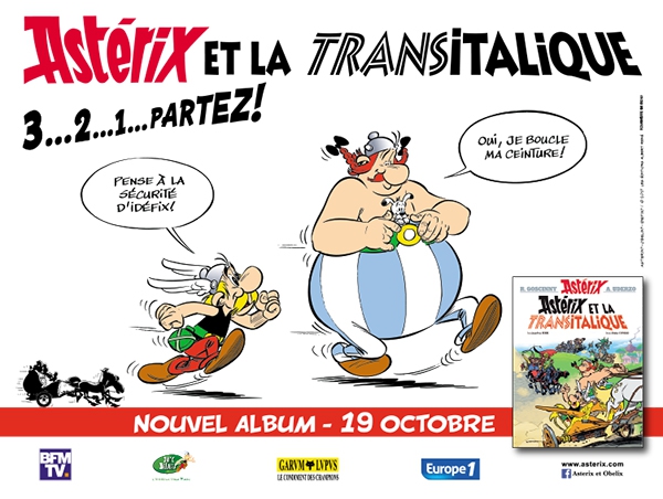 Campagne d'affichage pour le tome 37 d'Astérix