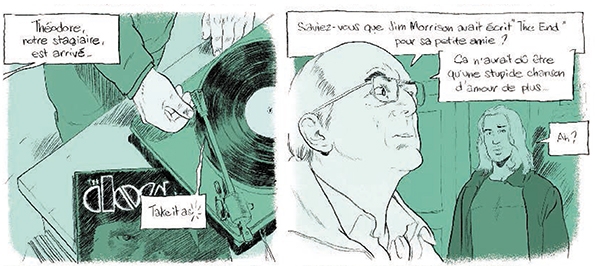 Théodore face au professeur Frawley Théodore face au professeur Frawley