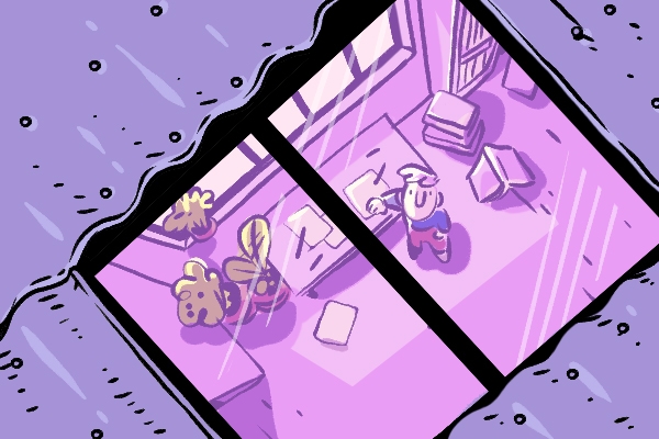Aurélien Fernandez en 3 dessins : l’atelier rêvé Avant de rendre visite à Aurélien dans son local créatif, allez sur son blog !