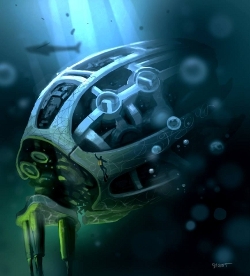 Illustration Au fond de l'eau de Frédéric Sagot