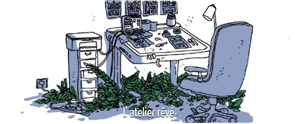 Avant rendre visite à Quentin Rigaud dans son atelier, allez sur son blog ! 