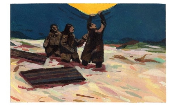 Extrait de Cap Chauve-Fillipe Dans Cap Chauve-Fillipe, les personnages baissent le voile sombre de l'hiver pour avoir un peu plus de lumière...