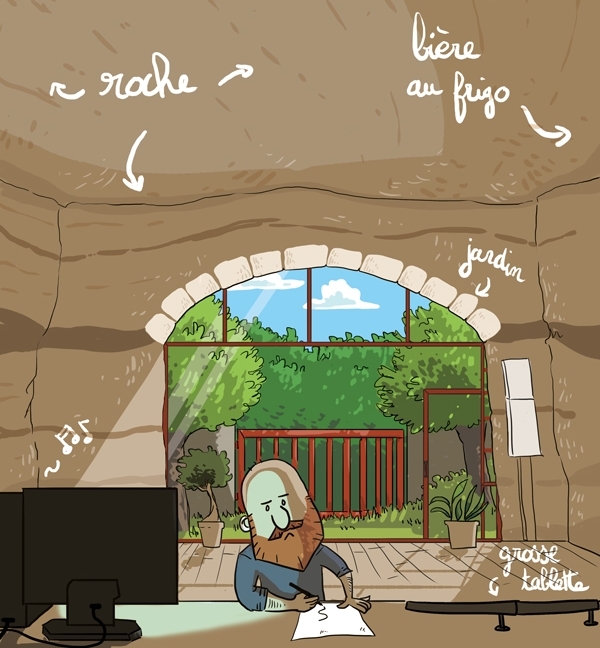 Avant de rendre visite au Vilain dans sa caverne créative, allez sur son blog !