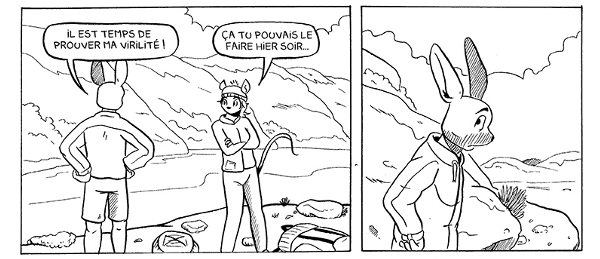 Extrait d'Au fond du trou Dans Jotunheimen, Belzaran fait appel à son expérience pour aborder divers thèmes sociaux tels que l'infonction à la virilité, ou bien le depassement de soi...