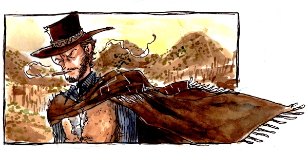 Avec un peu de barbe et un chapeau de cow-boy, la ténacité de Zoé Bergeret la ferait presque ressembler à Clint Eastwood dans Le Bon, la Brute, et le Truand.