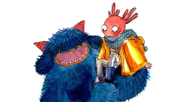 Perrine l’Axolotl et Marin le Monstre bleu À travers les personnages Perrine l’Axolotl et Marin le Monstre bleu, Zoé Bergeret veut parler de l’amitié dans toute sa simplicité et sa complexité.