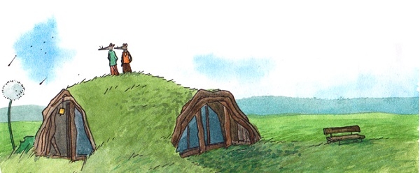 Maisons de rongeurs Sur son blog, Lucie Maillot partage des illustrations empreintes d'une merveilleuse poésie.