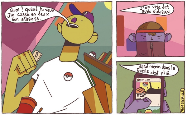 Extrait d'une planche de Tom Sixmille Dans ses planches, Tom Sixmille dissimule toujours des clins d'oeil à ses jeux vidéos préférés !