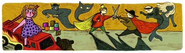 Extrait BD de Margaux Chetteau Dans les planches de Margaux Chetteau, des jeux d'enfants deviennent de véritables scènes de cape et d'épée !