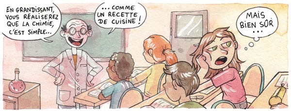 Dans ses notes, Zélie aborde la science à travers son quotidien.