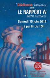 Gaétan Nocq en dédicace samedi 15 juin pour « Le rapport W» - Librairie Legend BD