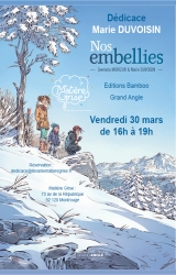 Marie Duvoisin en dédicace vendredi 30 mars pour « Nos embellies » - Librairie Matière Grise
