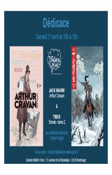 Jack Manini et Tieko en dédicace samedi 21 avril pour « Arthur Cravan » et « Tomoé » tome 2  - Libra