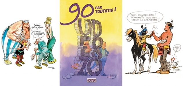 Un avant goût de l'exposition hommage à Uderzo avec les dessins de Boucq, Zep et Derib !