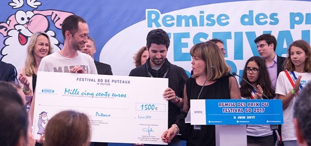 Ced et Stivo, durant la remise de Prix 2017