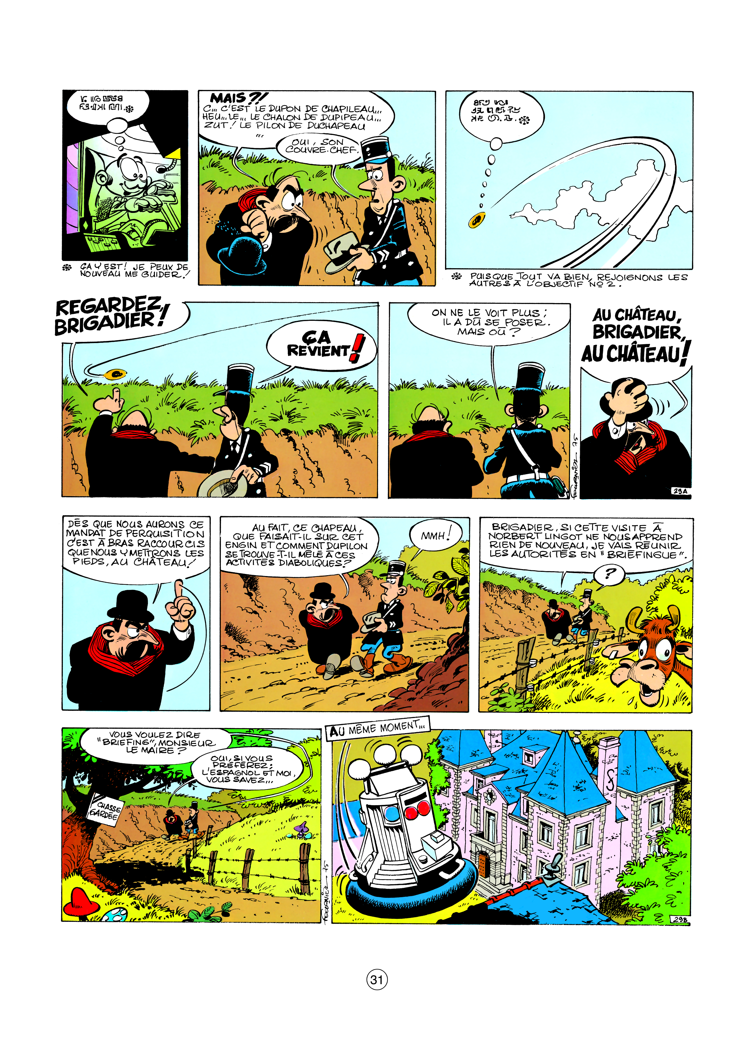 L'obsession du Maire pour le domaine du Comte... dans Du cidre pour les étoiles ©Jean-Claude Fournier - Éditions Dupuis