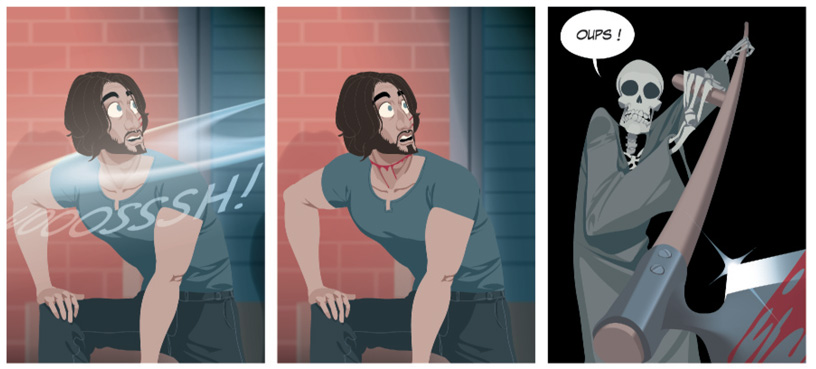 Extrait n°4 de la bd tome 1 par Balthazar ©Arthur de Pins, Dupuis, 2013