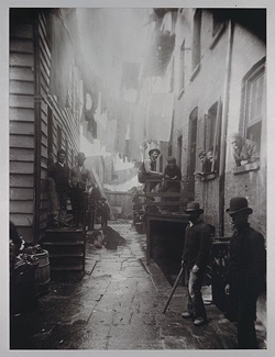 Bandit’s Roost : photographie de Jacob Riis datant de 1890